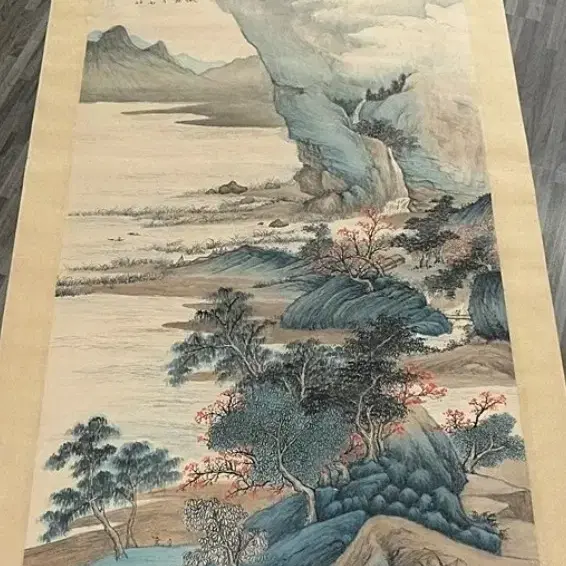 오호범, 상림연포, 138x68cm, 1945년 작.