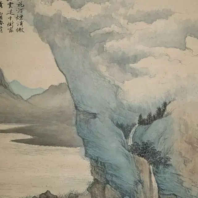 오호범, 상림연포, 138x68cm, 1945년 작.