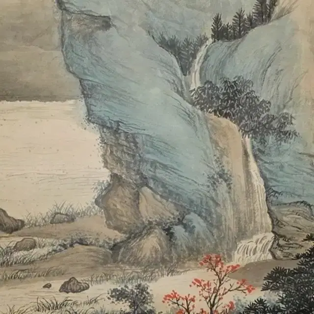 오호범, 상림연포, 138x68cm, 1945년 작.