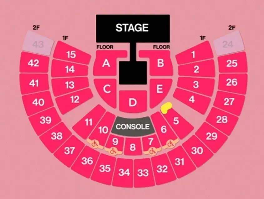 태연 콘서트 3/9 막콘 1층 5구역 2열