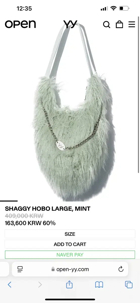 openyy shaggy hobo 호보백