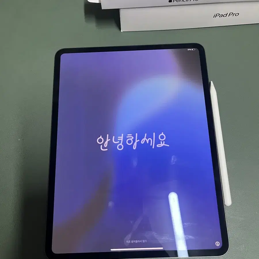 아이패드 프로 13 m4칩 스탠다드 글래스 스페이스 블랙 256GB +