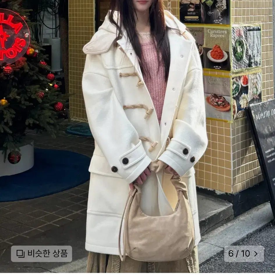 메인부스 [울90%]Oversized Duffle Coat(IVORY)