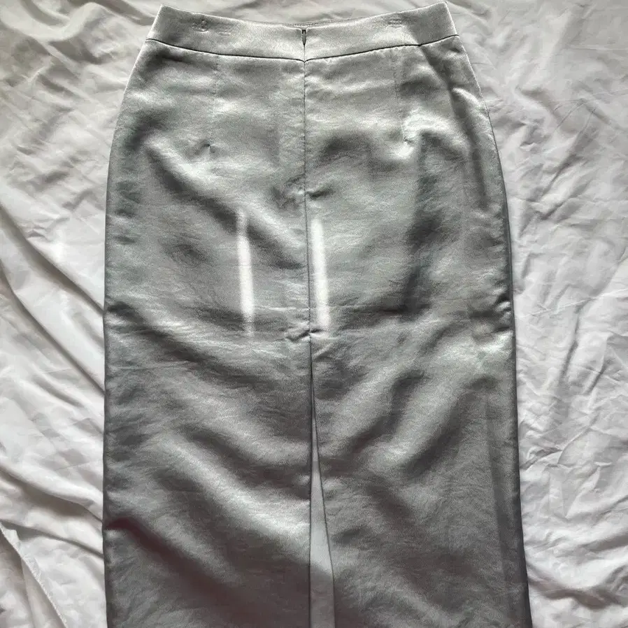 faerie silver slit skirt