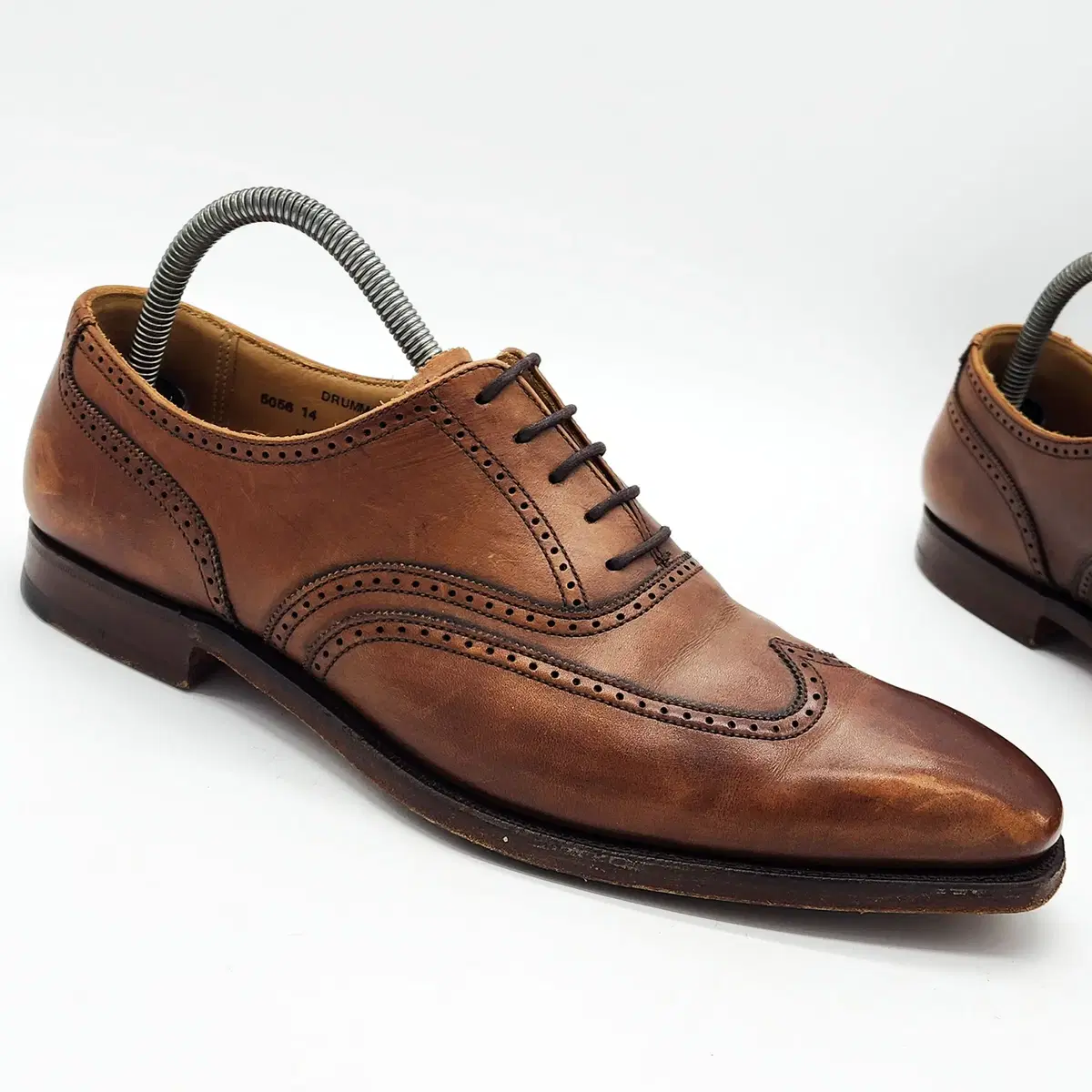 크로켓앤존스 윙팁 슈즈 Tan Burnished Calf (7 1/2)