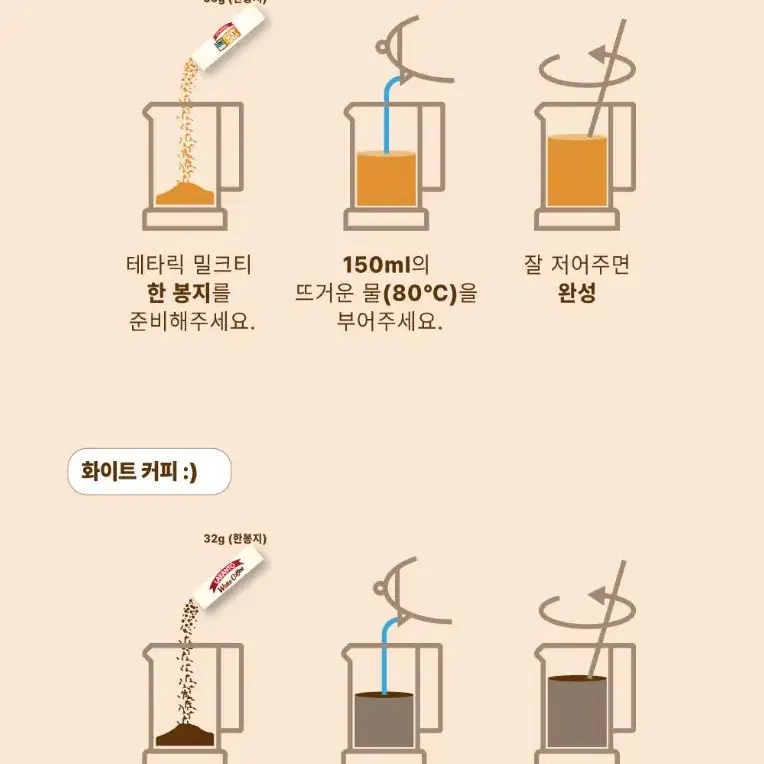 라칸토 화이트 커피 12개입 + 테타릭 밀크티 12개입 무설탕 천연감미료