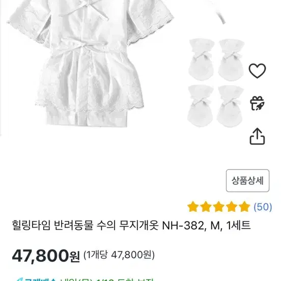 강아지 수의 m사이즈