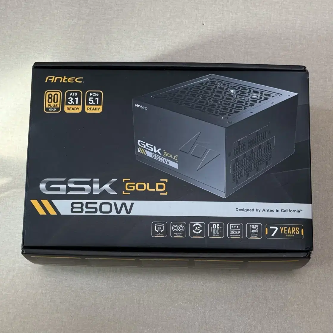 파워 Antec GSK 850W 80PLUS골드 풀모듈러 ATX3.1