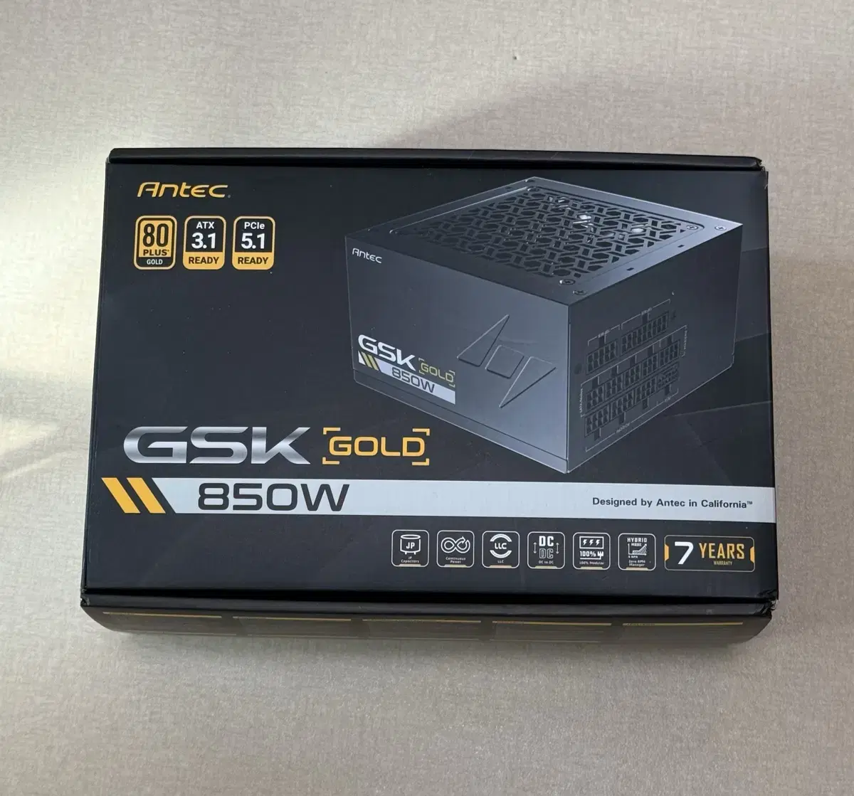 파워 Antec GSK 850W 80PLUS골드 풀모듈러 ATX3.1