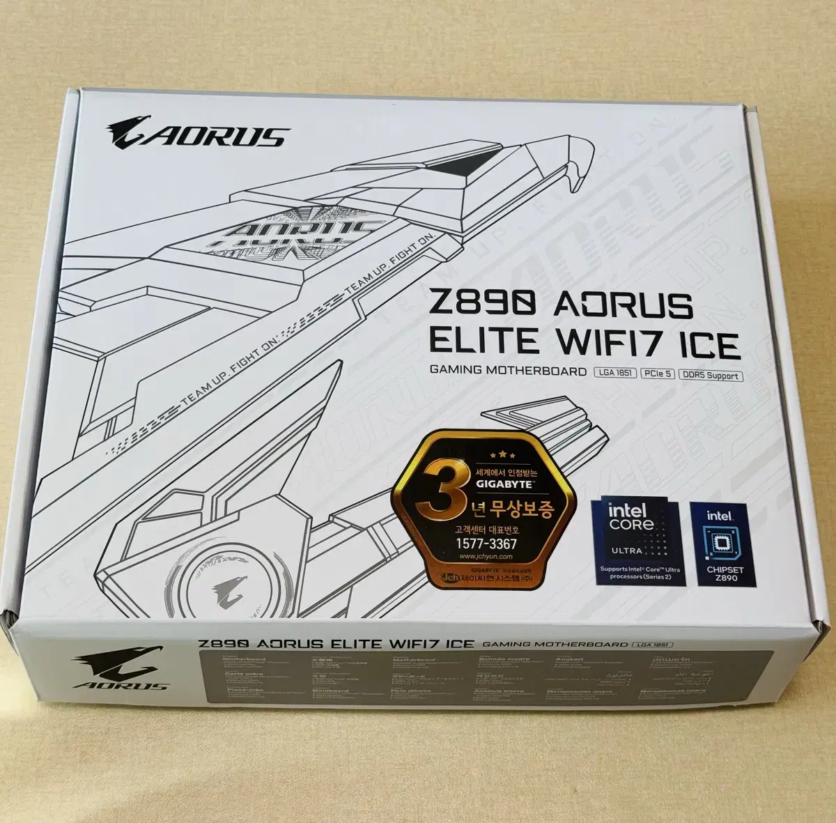 GIGABYTE Z890 AORUS ELITE WIFI7 ICE 제이씨현