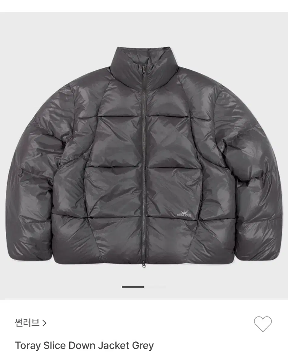 [SUNLOVE] Toray Slice Down Jacket Grey