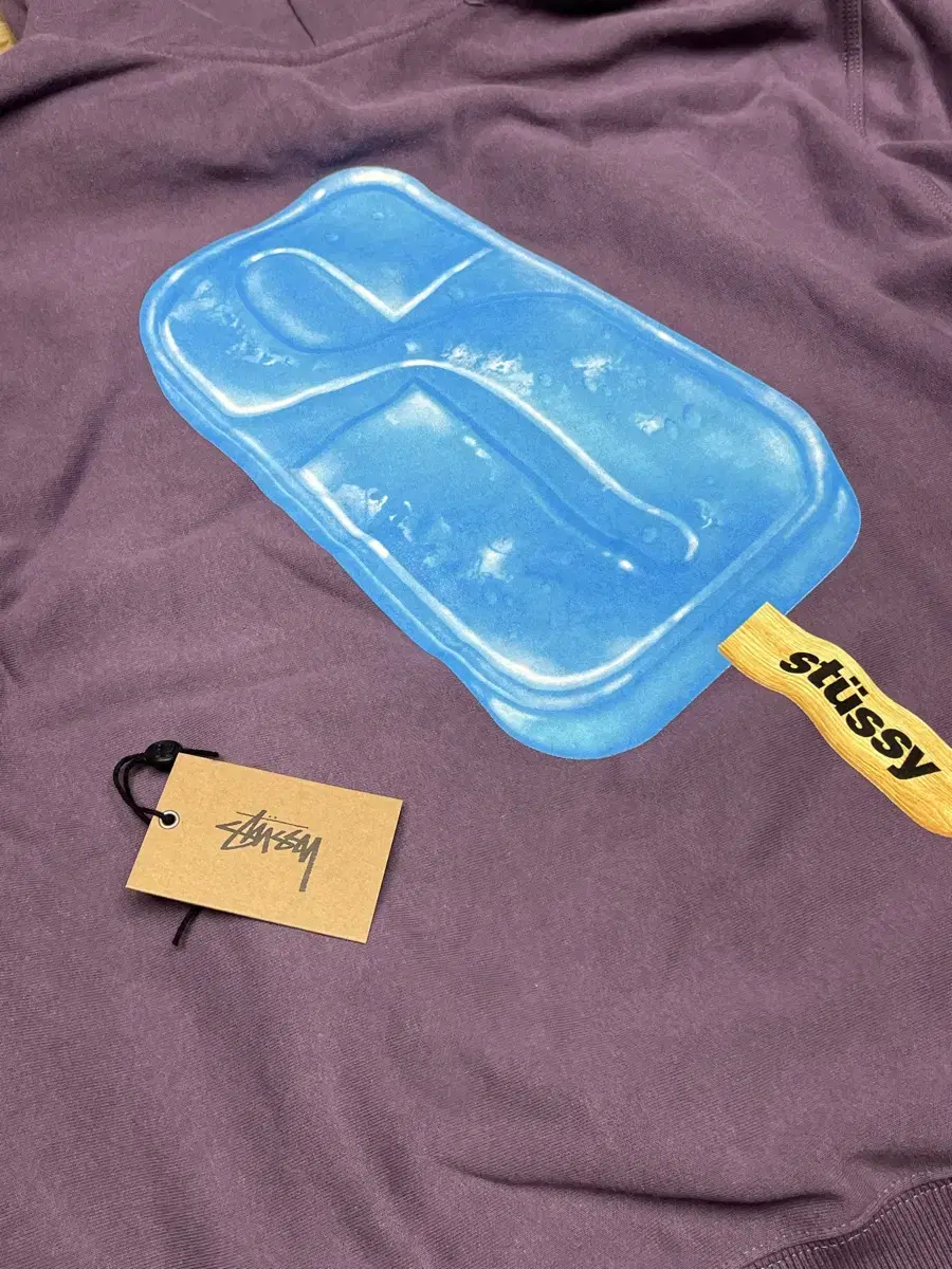 스투시 팝시클 후드 그레이프 (L) stussy popsicle