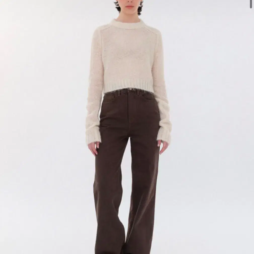 르 chocolate dyeing pants (brown)