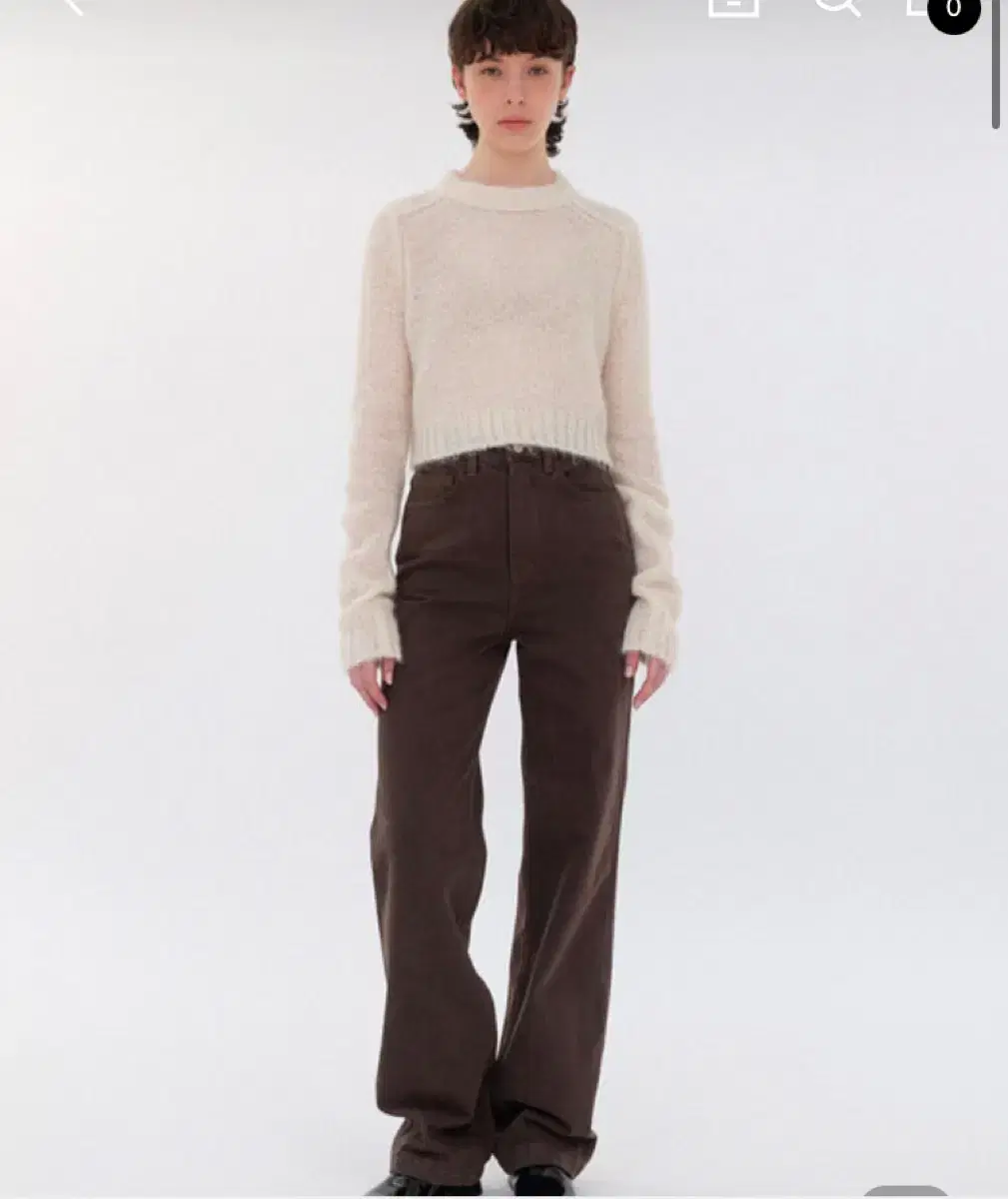 르 chocolate dyeing pants (brown)