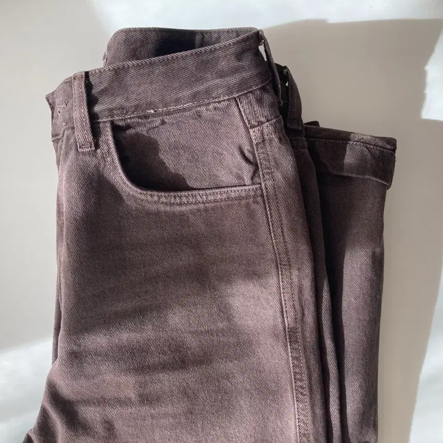 르 chocolate dyeing pants (brown)