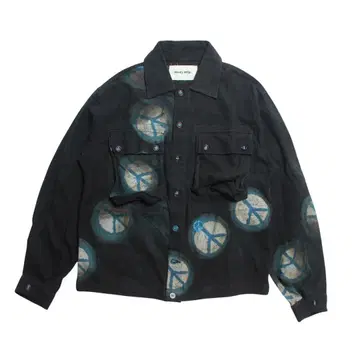 Story Mfg. 평화와 사랑 프린트 재킷