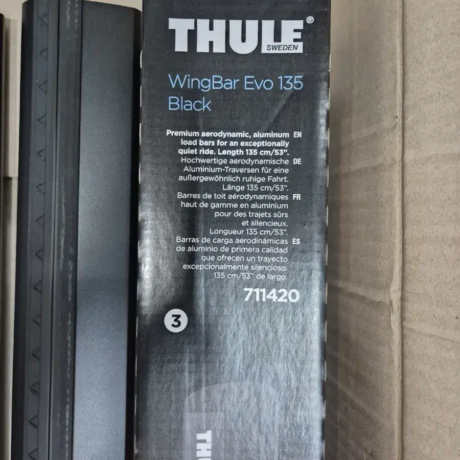 Thule wingbar evo 툴레 윙바 에보 135 53인치 블랙