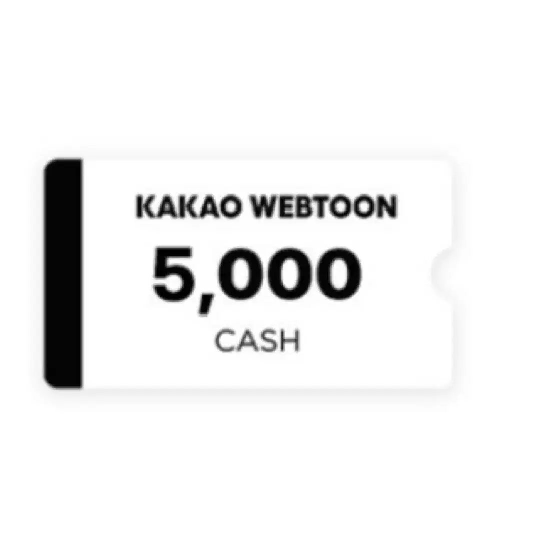 카카오웹툰 5000캐시