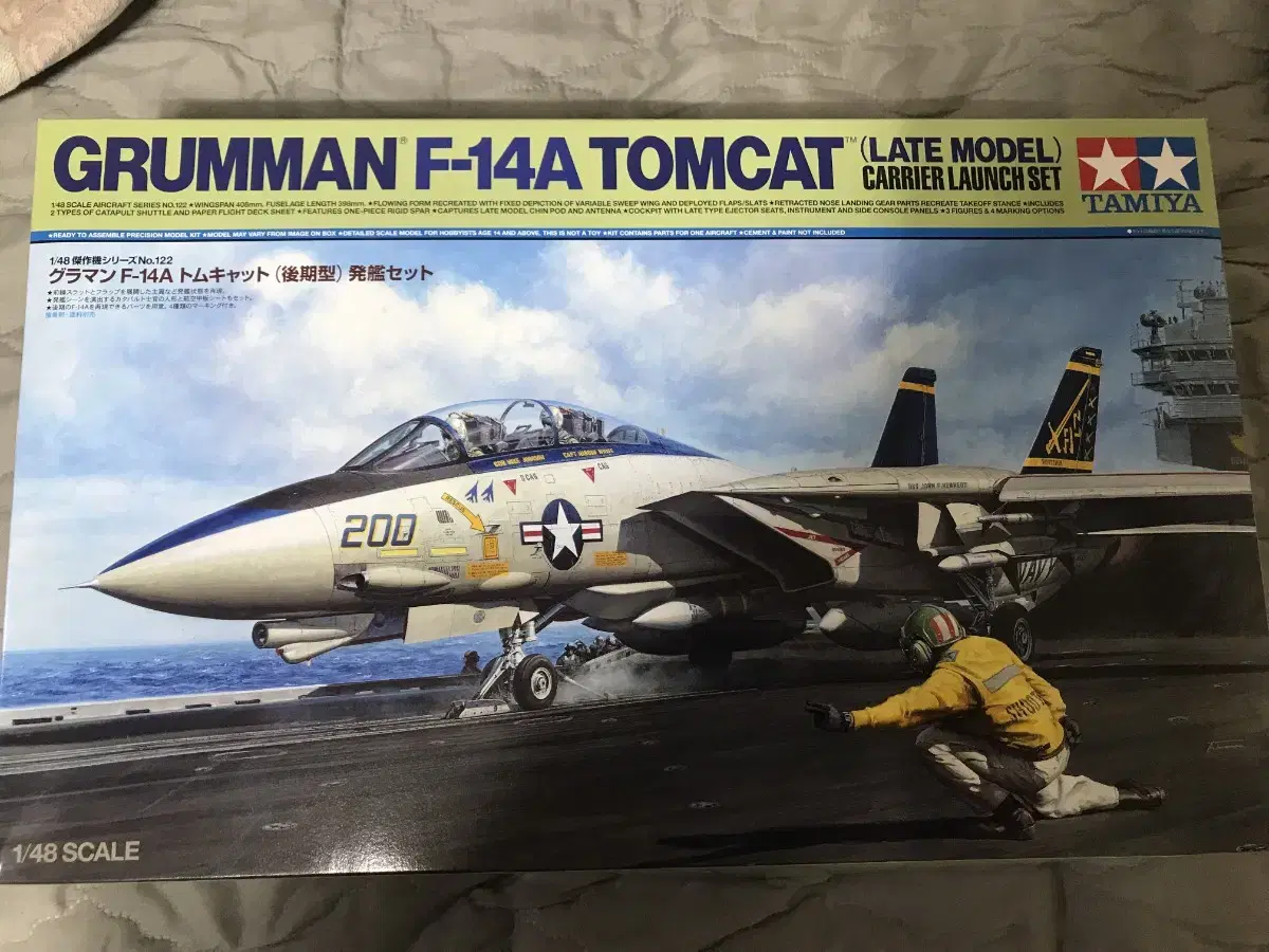 [타미야] 1/48 그루먼 F-14A 톰캣 (후기형) 발함 세트