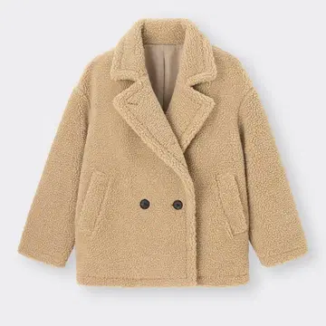 지유 테디보아 하프코트 사이즈 L 미사용 새상품입니다.