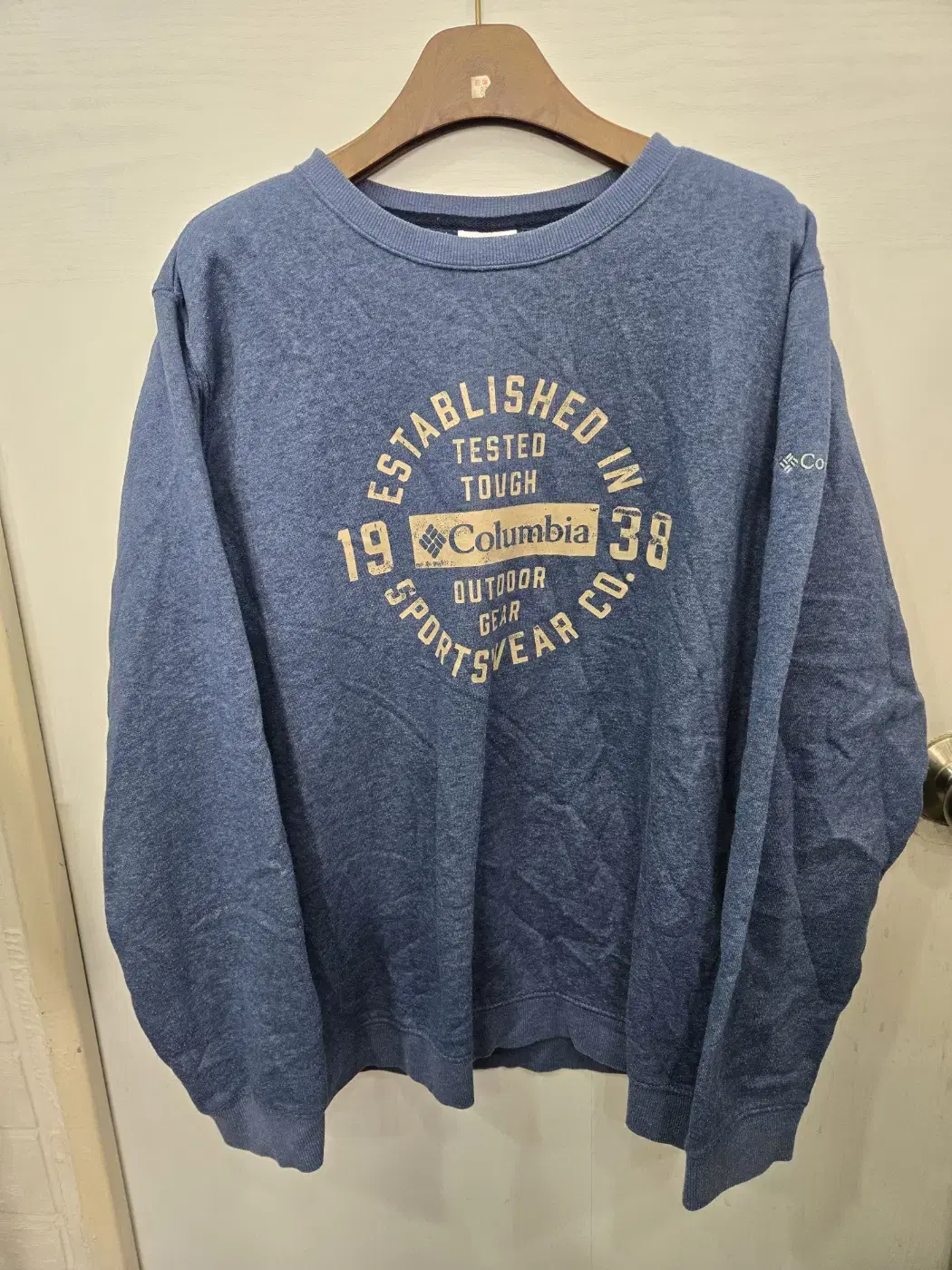 110,2XL )) Columbia 콜롬비아 기모 맨투맨 티셔츠!