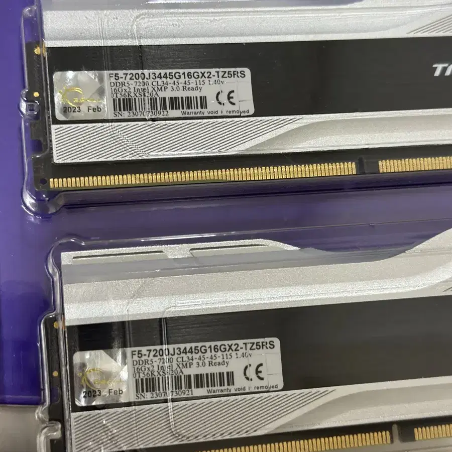 지스킬 DDR5 7200 CL34 TRIDENT Z5 팝니다.