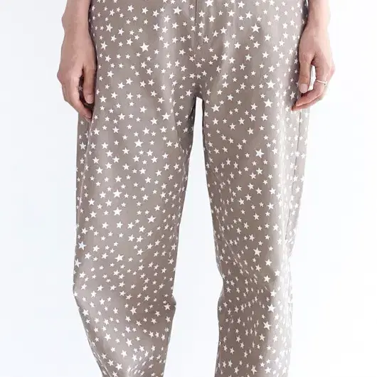 샵페어리 star cotton twill pants (beige)