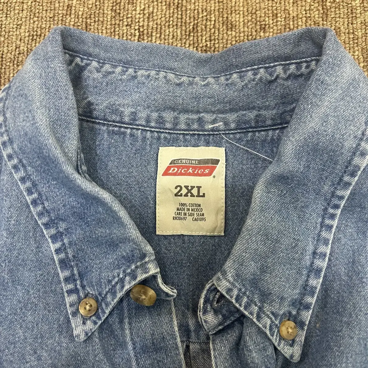 (2XL)Dickies 디키즈 데님 워크 셔츠