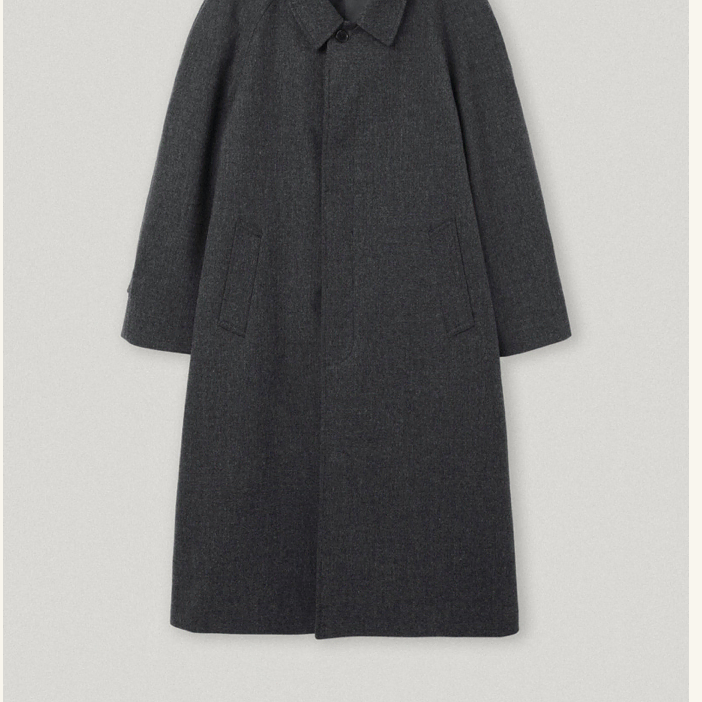 (새제품) 스무스무드 코트 Luiban Charcoal Wool Coat