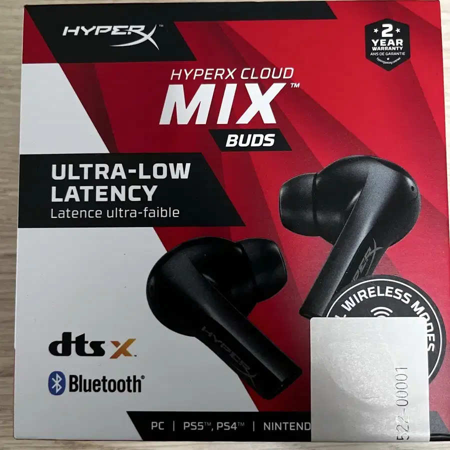 HyperX cloud mix buds 저지연 무선 게이밍 이어폰