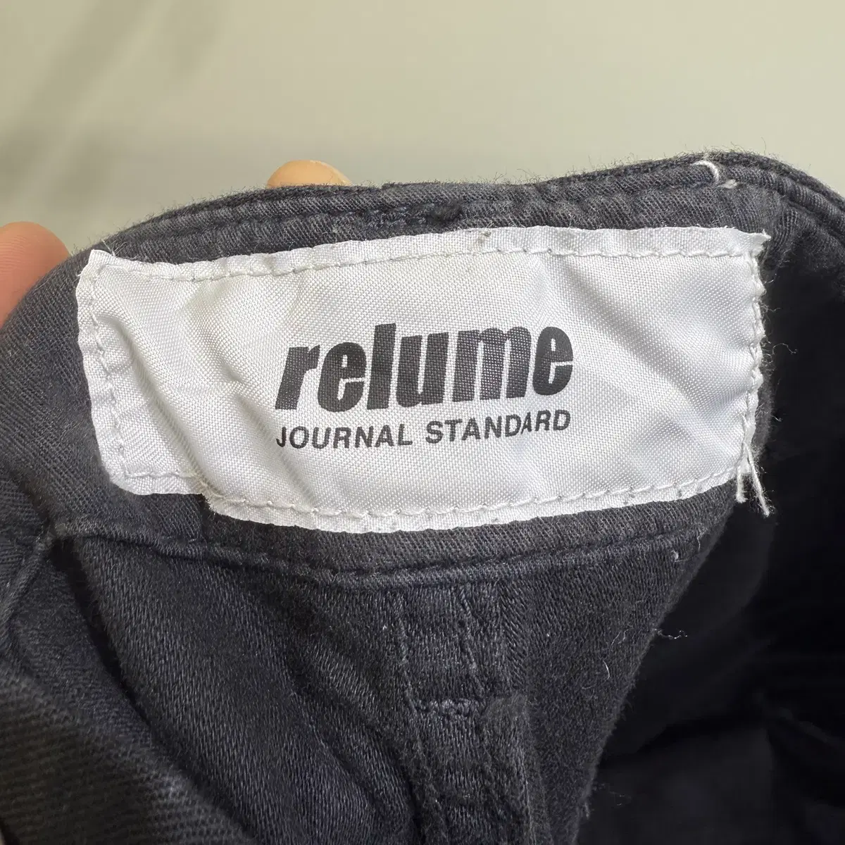 RELUME BY JOURNAL STANDARD 블랙 카고팬츠