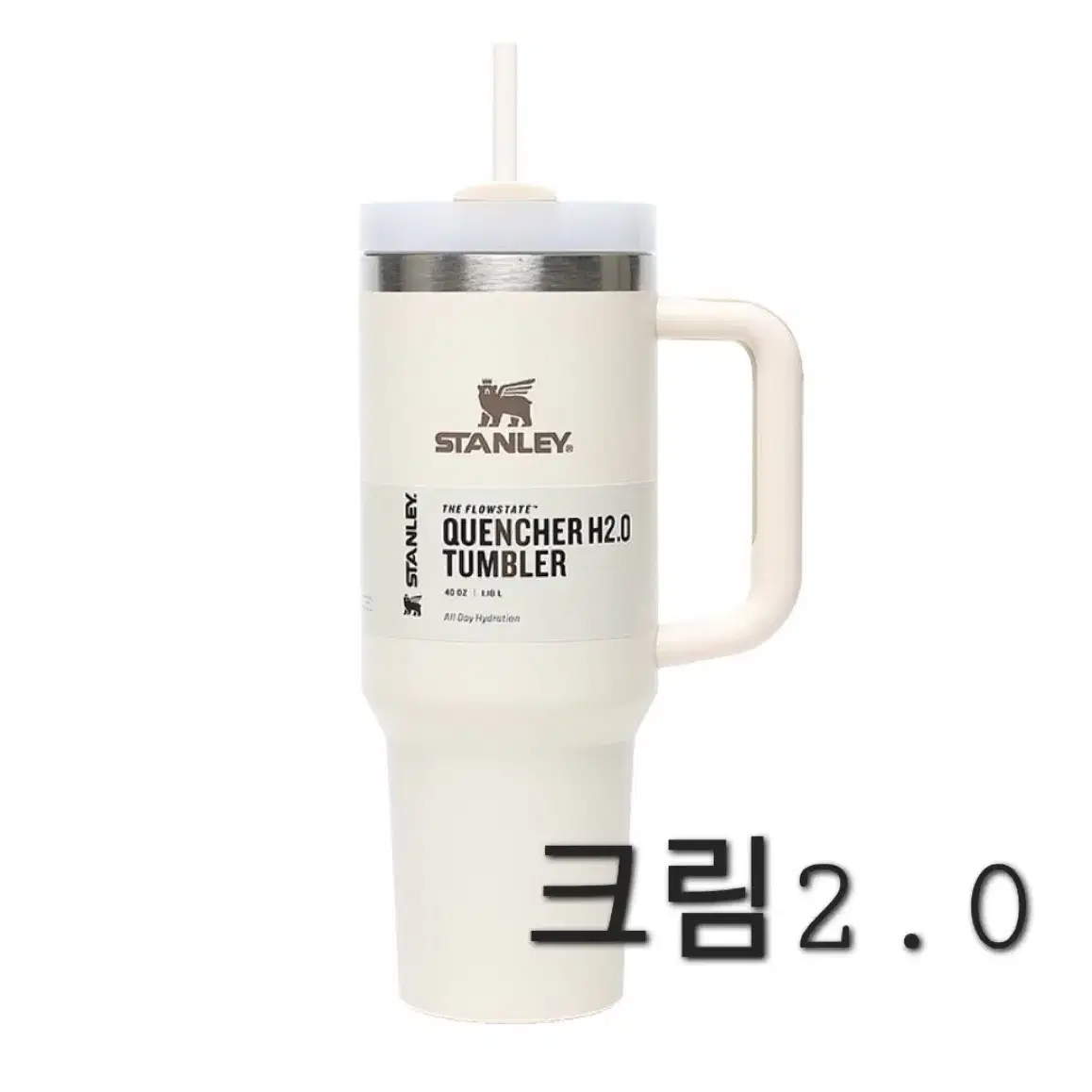 새상품) 40oz 1.18L 대용량 텀블러 색상:크림