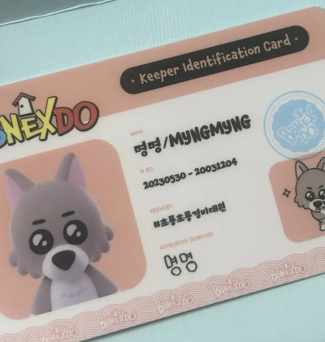 Pneukdo Myeongmyeong ID Card Transfer