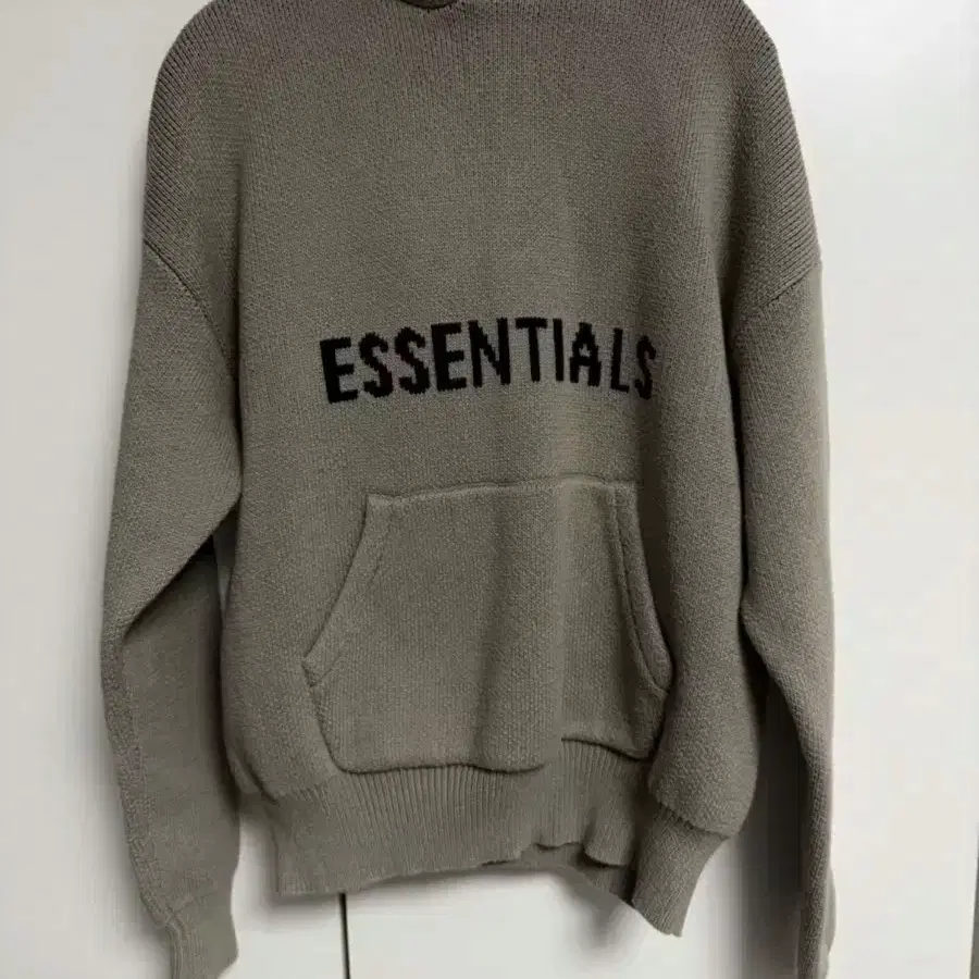 ESSENTIALS  피어오브갓 에센셜 니트 후드티