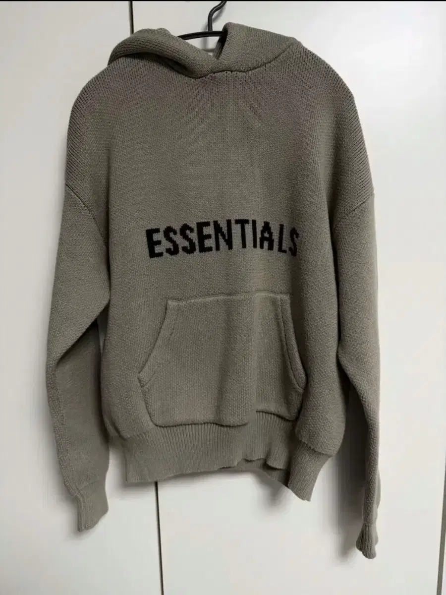 ESSENTIALS  피어오브갓 에센셜 니트 후드티