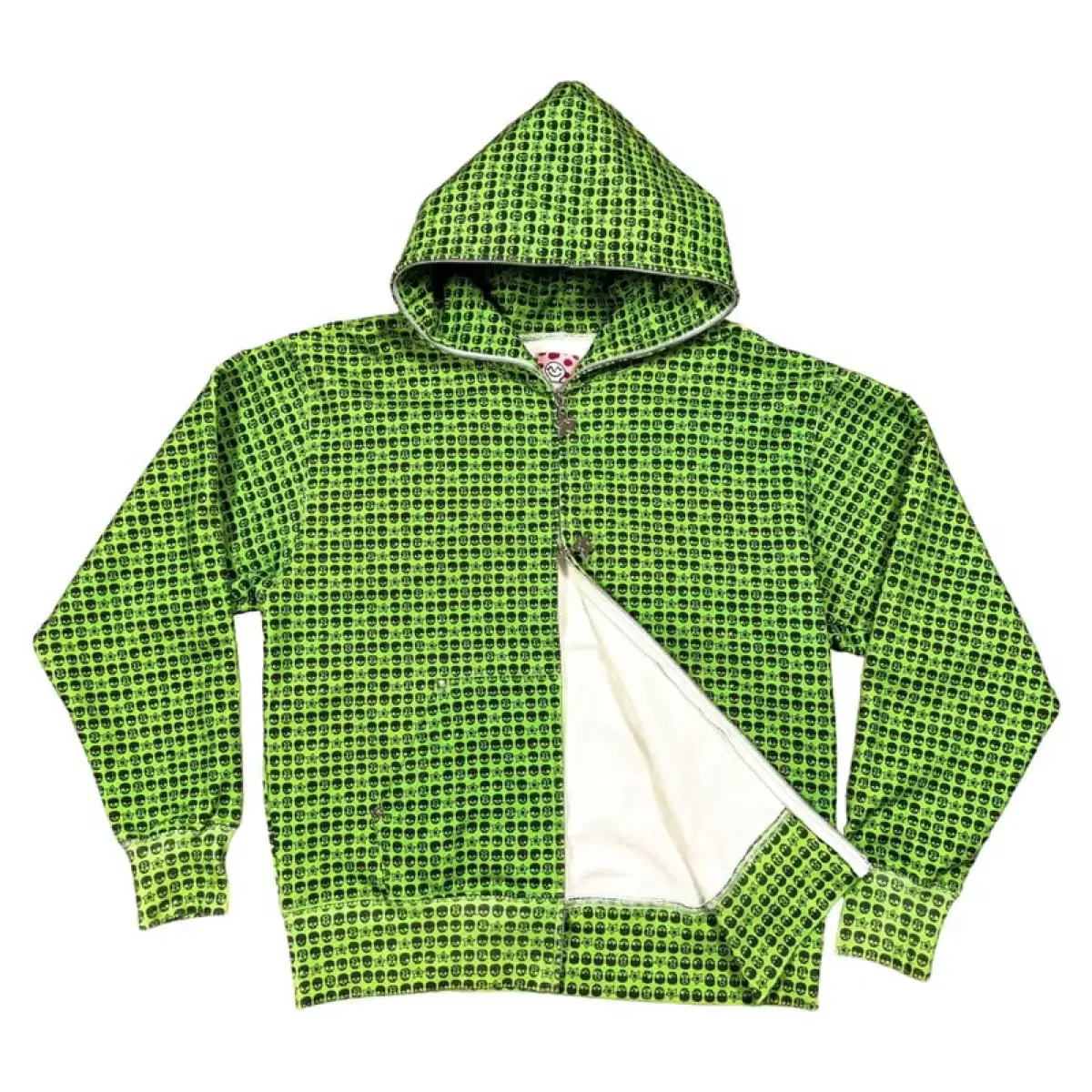 STAR TEAM SKULL FULL ZIP UP-green