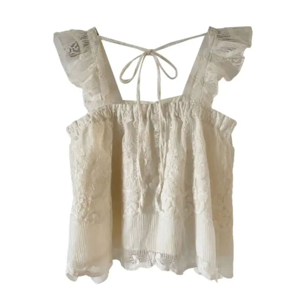 김아홉 프렌치 레이스 슬리브리스 french lace sleeveless