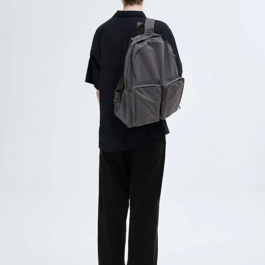 아미아칼바 amiacalva Split Yarn Backpack Grey