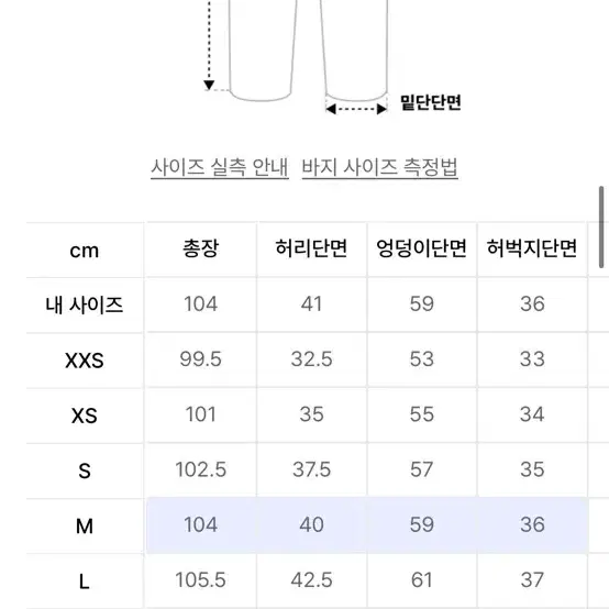 굿라이프윅스 데님 m