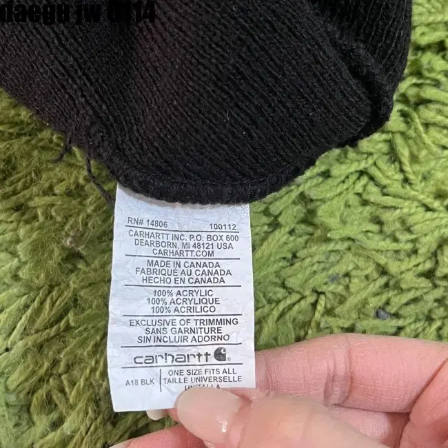 CARHARTT BEANIE 칼하트 비니 모자