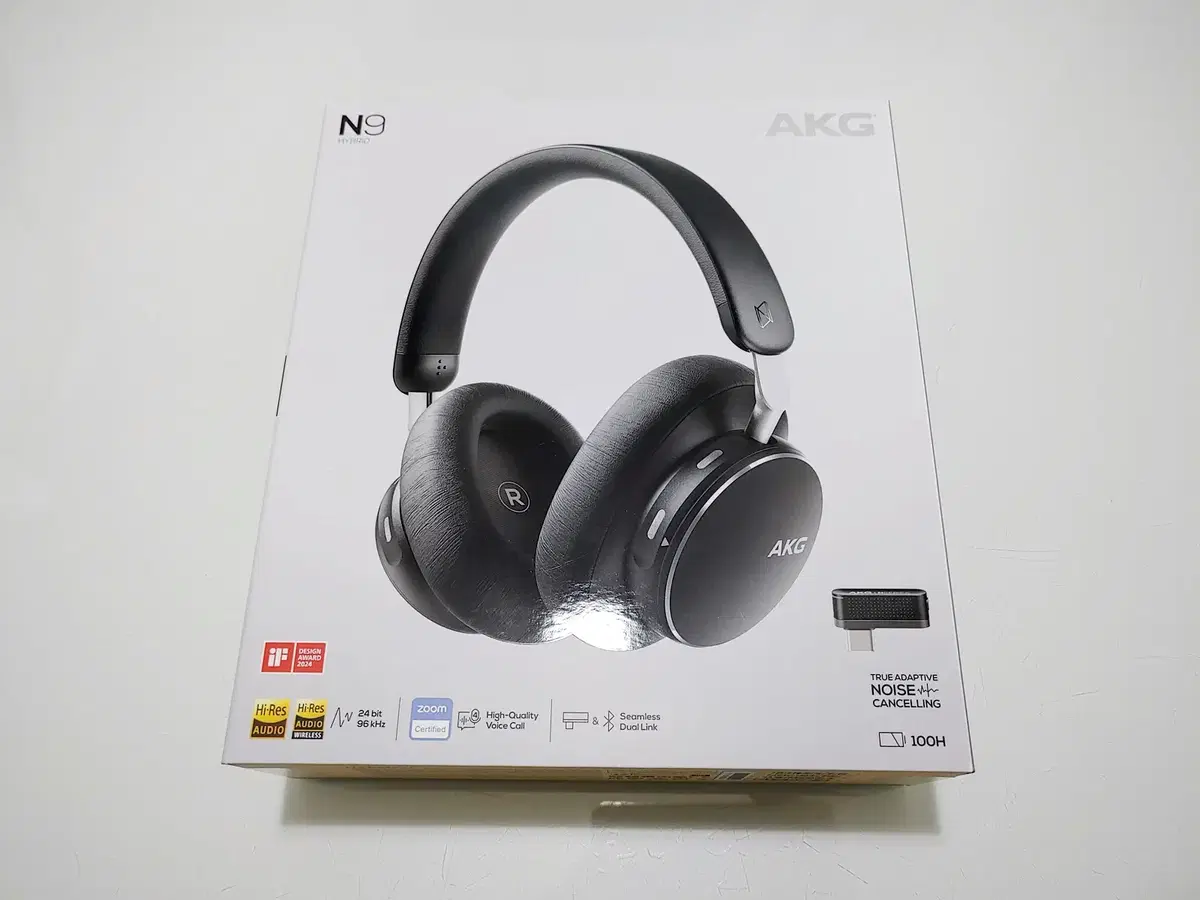 AKG N9 Hybrid 블랙 미개봉 무선헤드폰 팝니다