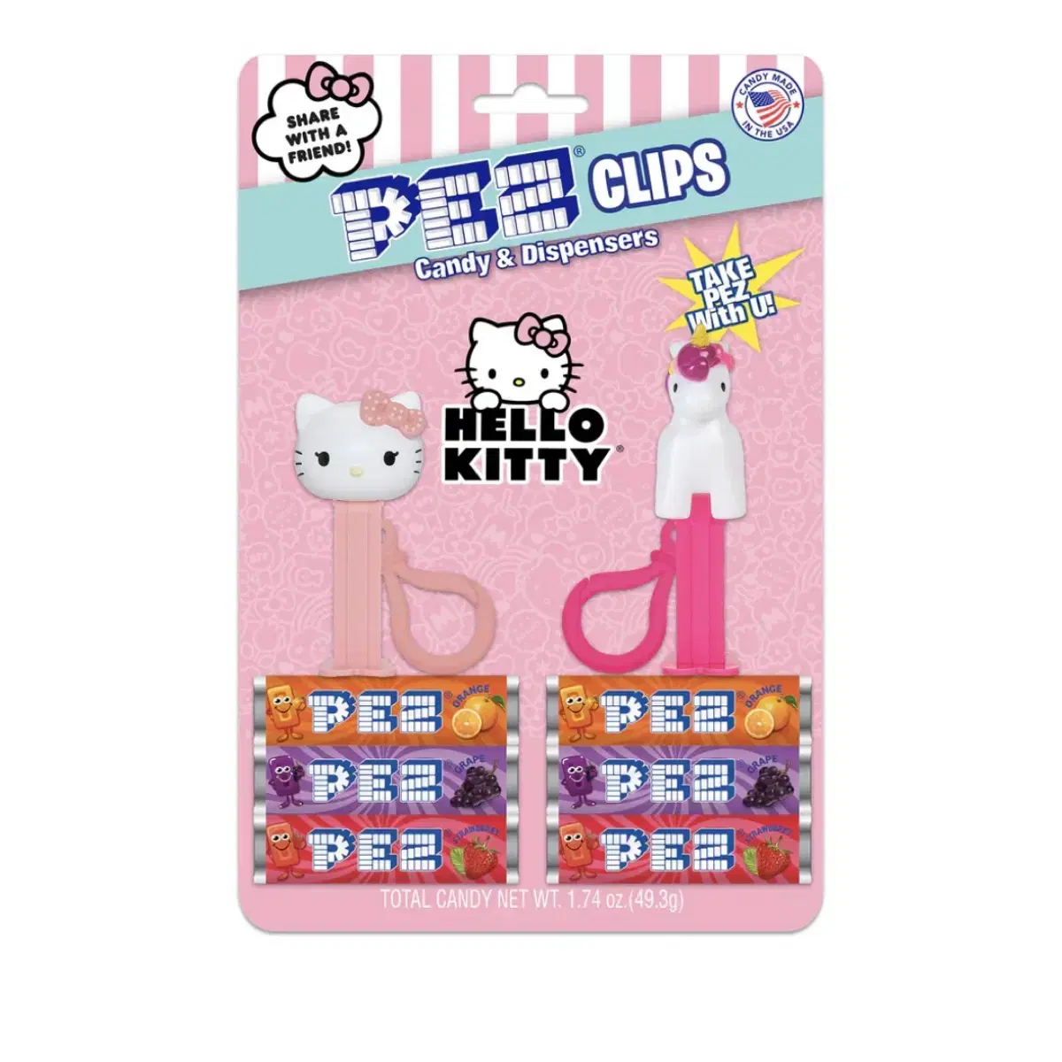 PEZ 클립 캔디 디스펜서 세트 헬로키티