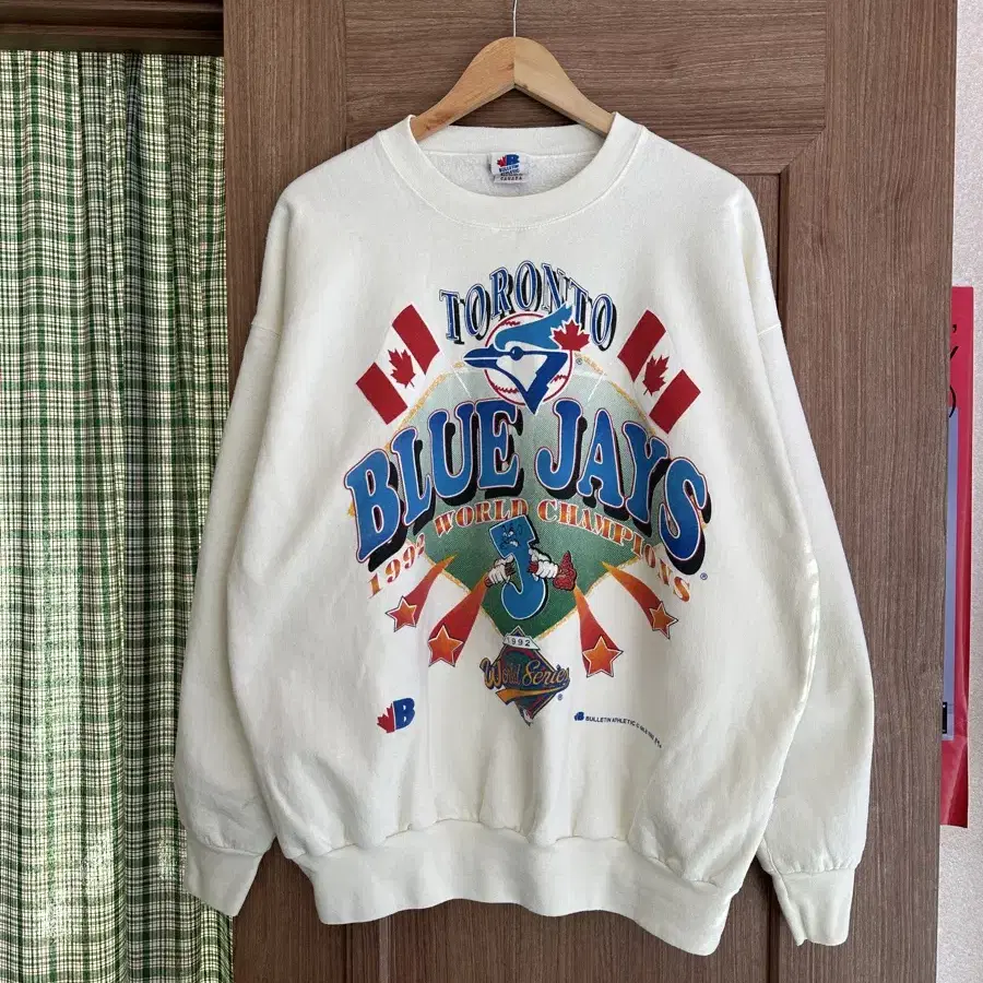 1992 blue jays 50/50 빈티지 프린팅 스웻셔츠 XL