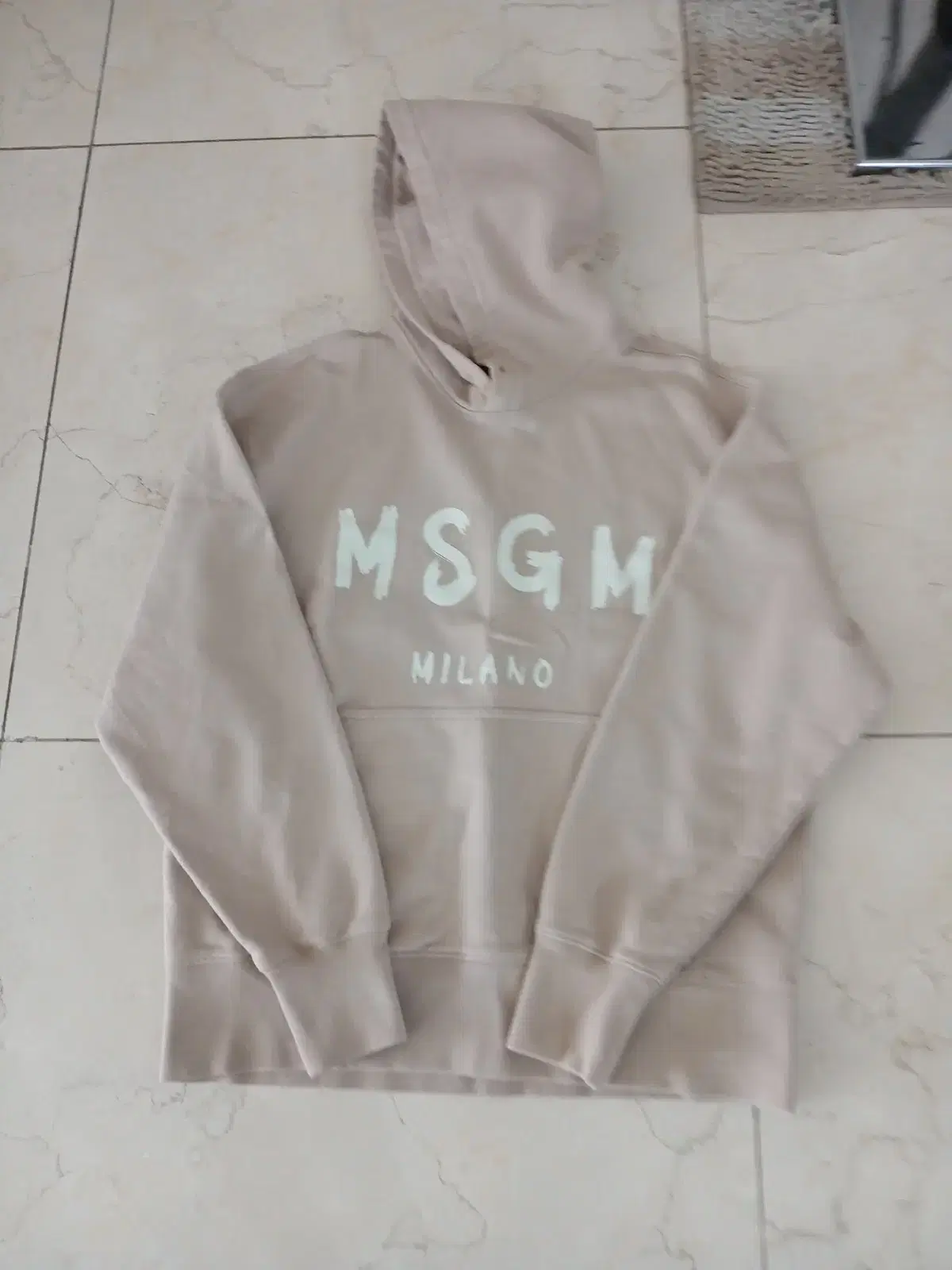 021 MSGM 박스로고 후드 스웻 M