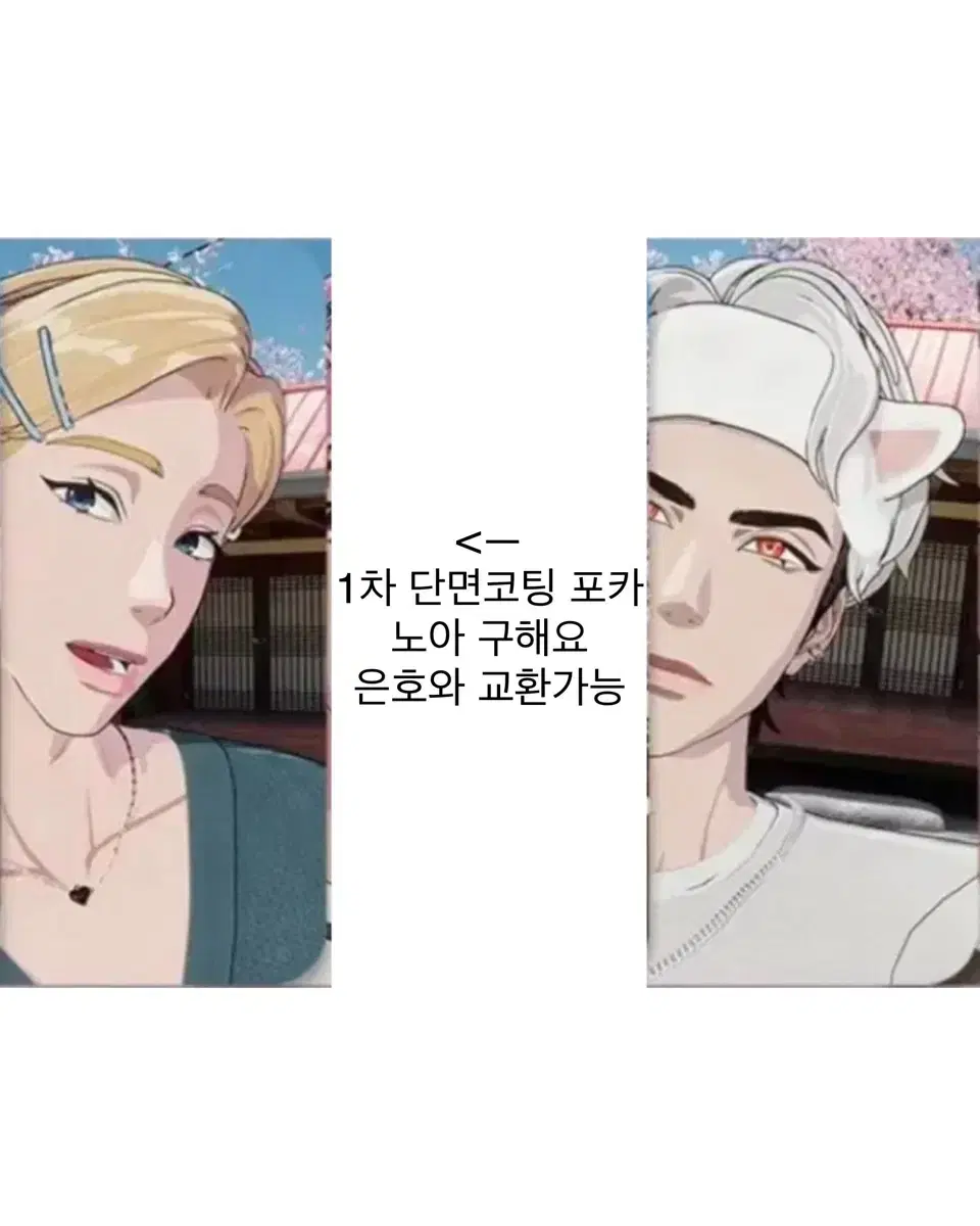 구 함 플레이브 메디힐 1차 단면코팅 노아 포카 은호 교 환가능 포토카드