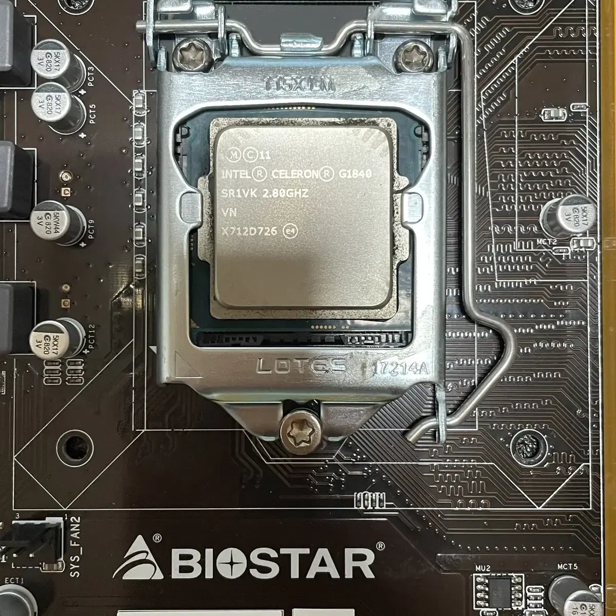 CPU G1840 + 메인보드 +램 4GB