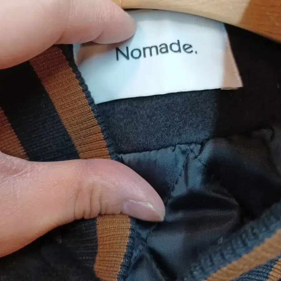 빈티지 nomade 안감누빔 울 바시티자켓 L xl