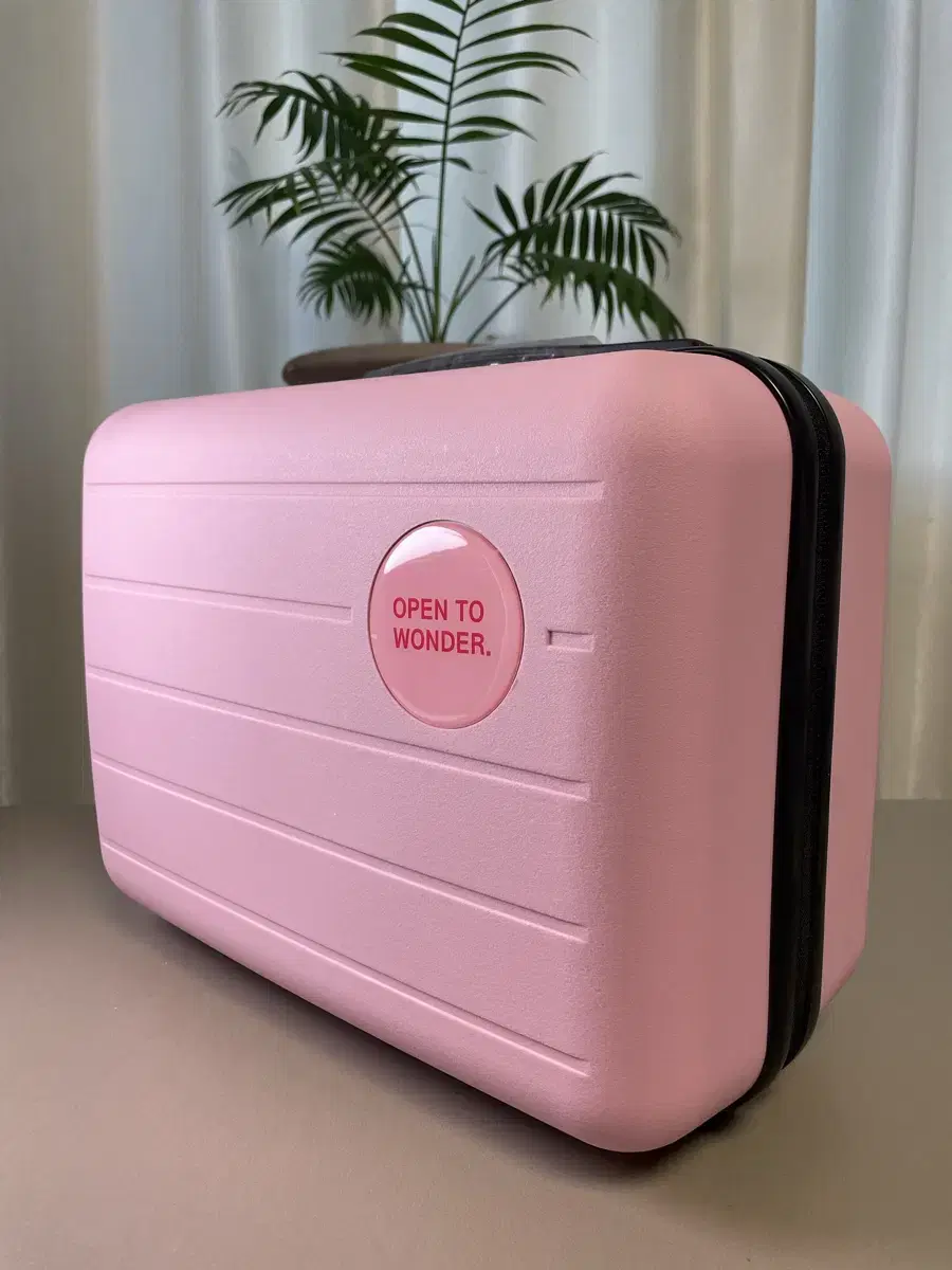 Pink ready bag for travel-only cosmetics