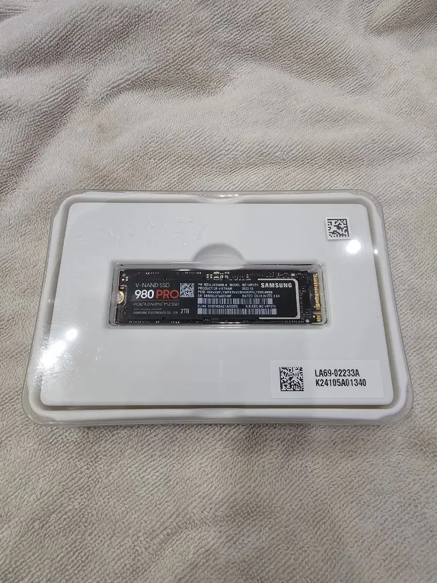 중고) 삼성 NVME SSD 980 Pro 2TB