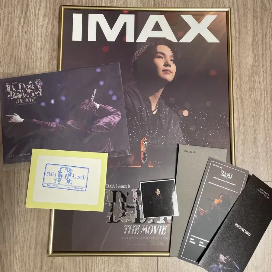 BTS SUGA 슈가 디데이더무비 IMAX 특전 일괄